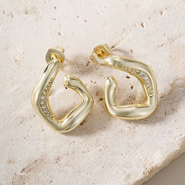 Crystal Wave Earrings